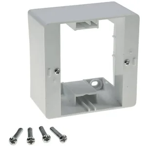 Aufputz Rahmen 80x80x45mm mit Montagebohrung