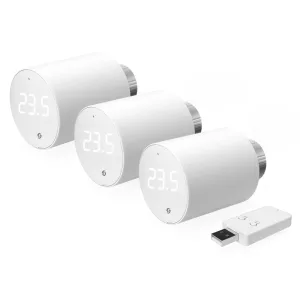 Shelly BLU TRV 3er-Pack Heizkörperthermostat Bluetooth inkl. 3x BLU Gateway Gen3